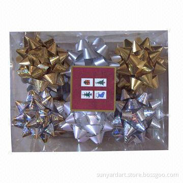 Star Ribbon Bow, in Acetate Box